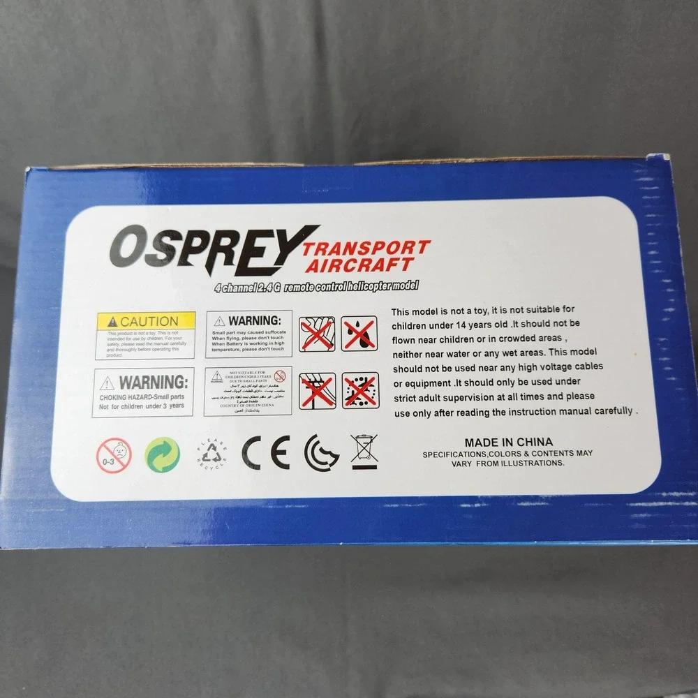 MDD Osprey Transport Aircraft‎ 4-Channel 2.4G Remote Control Helicopter M993